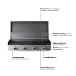 Parrilla modular Block gas 1000 - Imagen 4